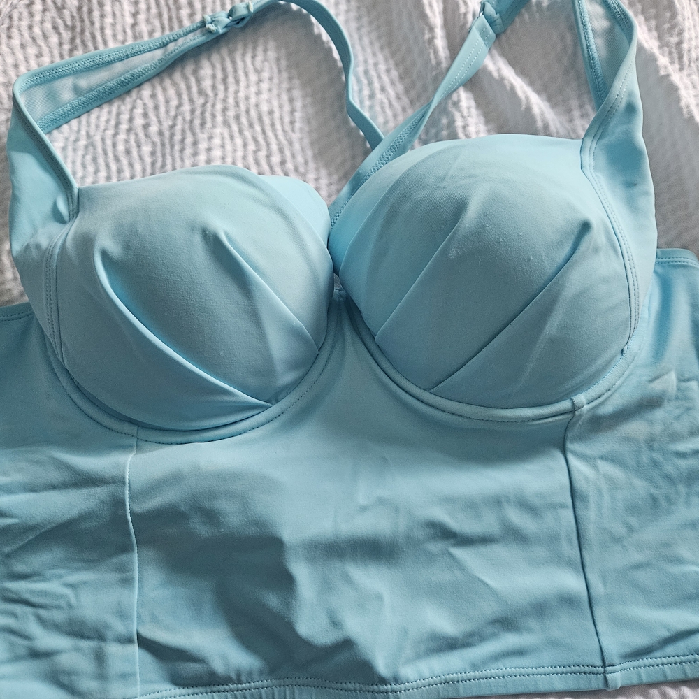 Torrid Long Line Bikini Top Size 0